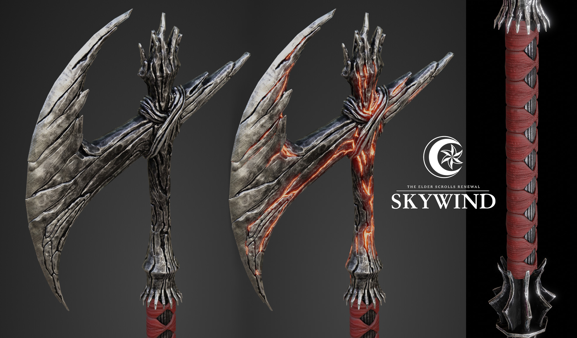 Skywind War Axe, close-ups